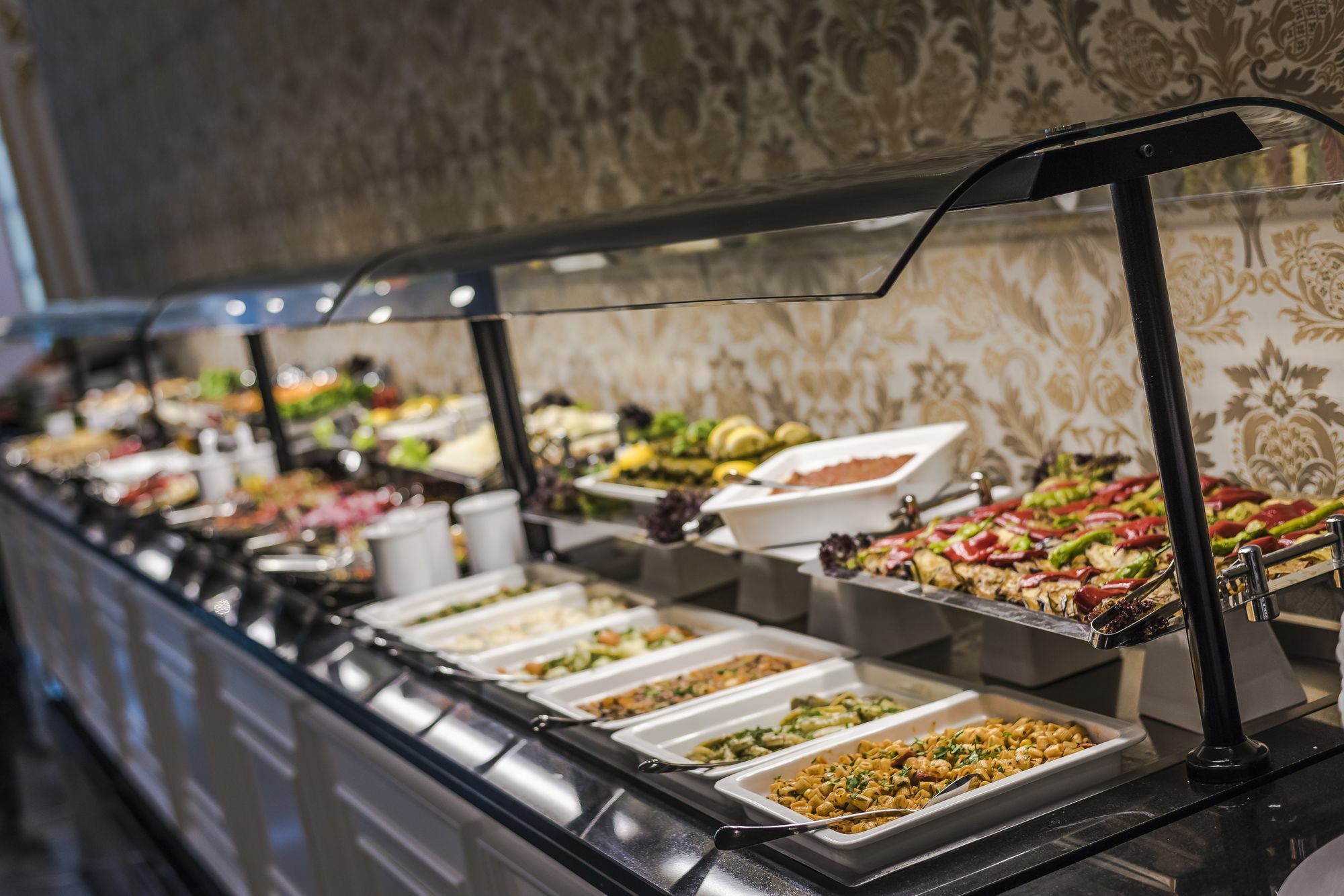 Downtown Ankara Hotel Eksteriør billede A buffet at a restaurant