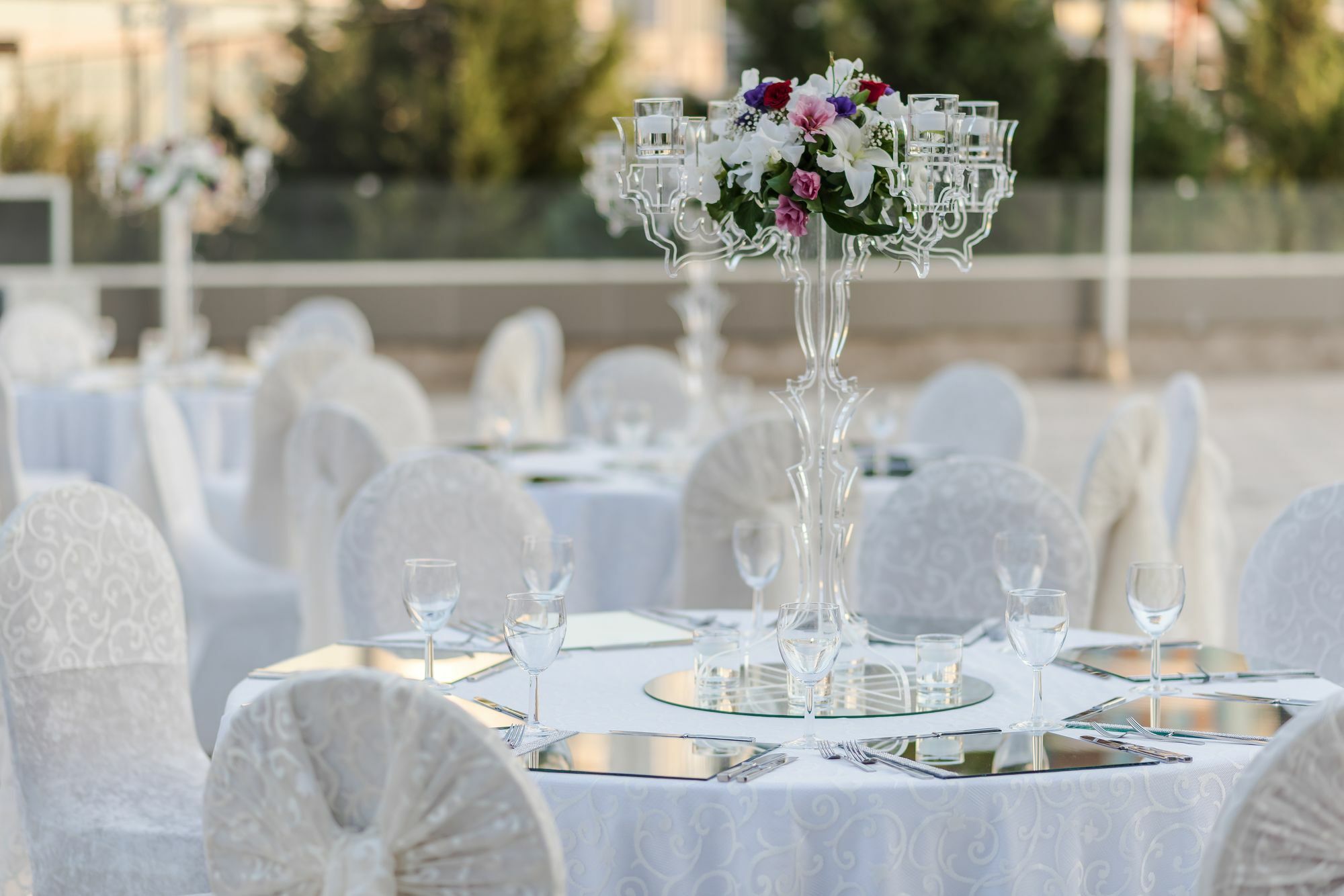 Downtown Ankara Hotel Eksteriør billede A table set for a wedding reception